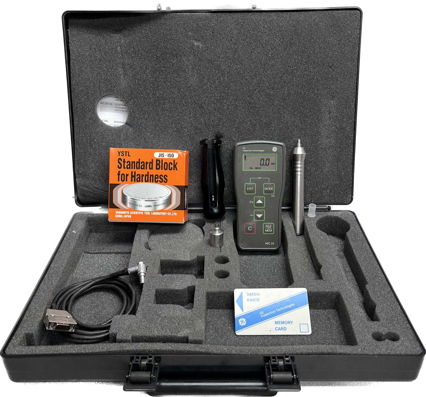 GE Krautkramer MIC10 Instrument Package - Portable UCI Hardness Tester
